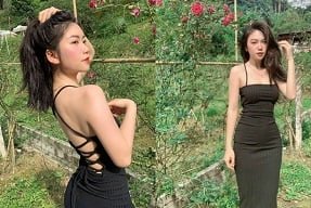 Clipe de sexo quente de Le Minh Nguyet no jardim de rosas