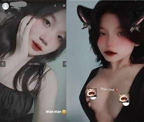 Nguyen Thi Thao Phuong não estimulando o vídeo de sexo foi revelado