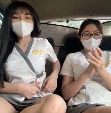 Vídeo de sexo Dois táxi em táxi é distribuído