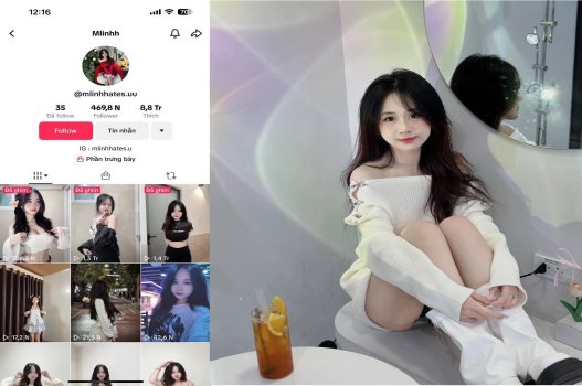 Video nóng TikToker Mlinhh gây sốt trên mạng