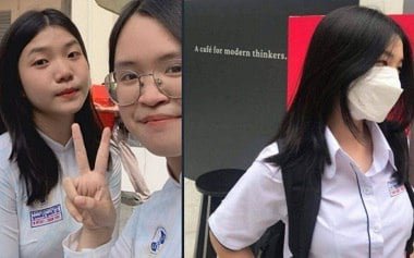 O vídeo proíbe o jovem Tran Thuy Ngan dos alunos da 12ª série que se espalham