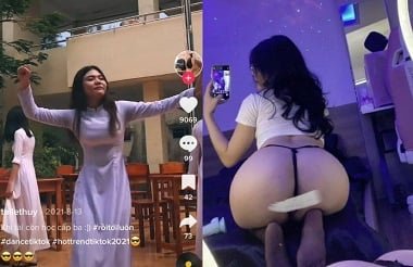 O hobby escuro da garota está muito escondido em uma roupa feminina
