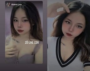 Clip sexo completamente sobre a bela buceta rosa de Khanh Lyn