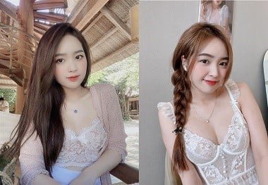 A estudante sexy feminina phuong e não cobre quente