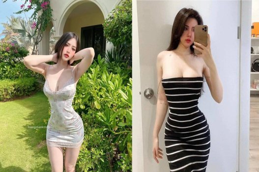 Hoang Linh Chi é maravilhoso, servindo