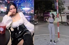 Huyen Anh tem uma bunda grande e alta