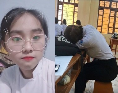 Estudante de sexo usando óculos