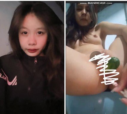 As meninas usam pepino para satisfazer as necessidades sexuais