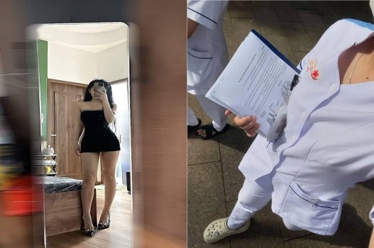Os estudantes de medicina são uma garota com corpo atraente ou geralmente saem à noite
