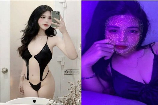 Seu corpo quente é muito sexy, embora ela esteja cheia de tatuagens nas costas